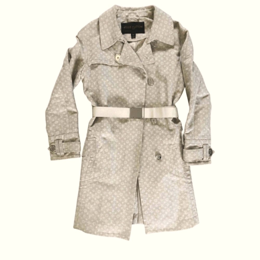 Louis Vuitton Monogram Trench Coat/ Vintage